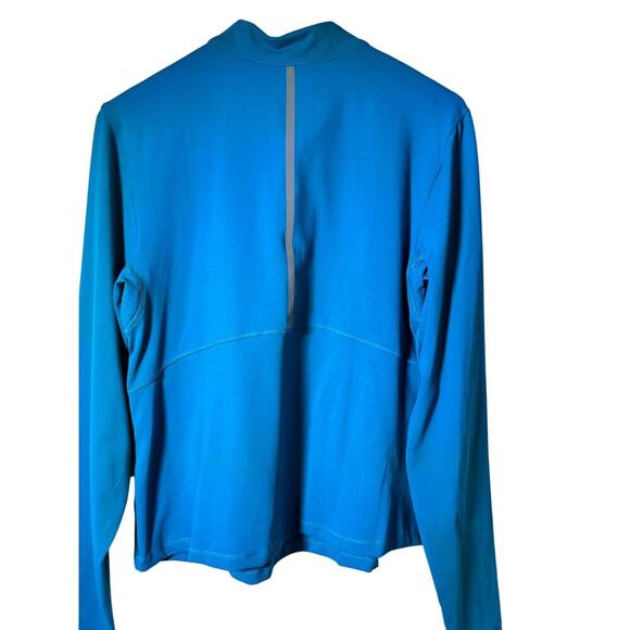 Layer 8 Blue Qwick Dry Long Sleeves Athletic 1/4 Zip Pullover Sweatshirt Size XL - Picture 3 of 8
